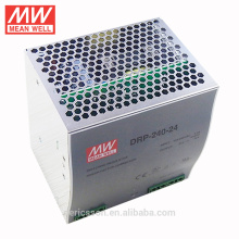 MEAN WELL 240 W 24 V fonte de alimentação do trilho do RUÍDO industrial com certificados do CE do CB do UL cUL DRP-240-24